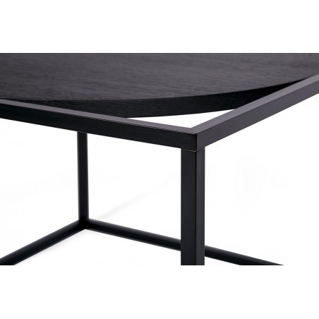 Coffee table Forest Round Black Oak