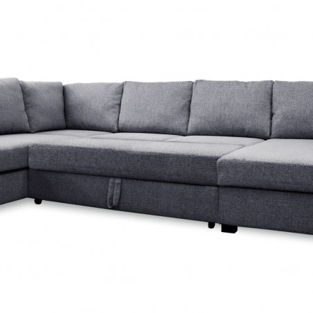 Sofa bed Paris U-shaped | Dark grey