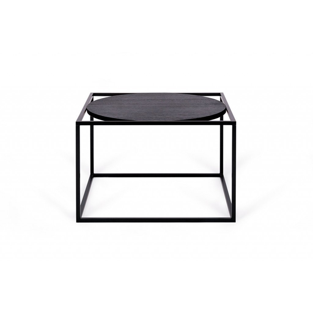 Coffee table Forest Round Black Oak