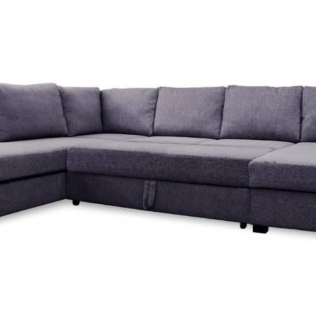 Sofa bed Paris U-shaped | Black