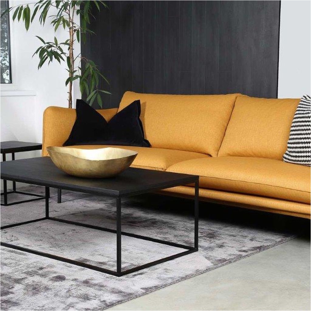 Long coffee table FOREST | Black oak