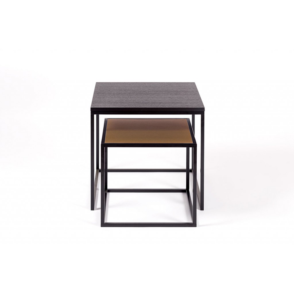 Side table FOREST Nesting | Black oak
