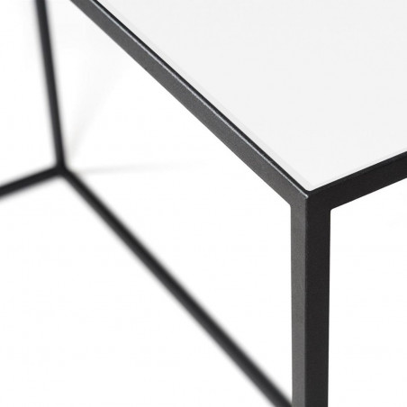 Konsolinis staliukas Glassgow | Baltas