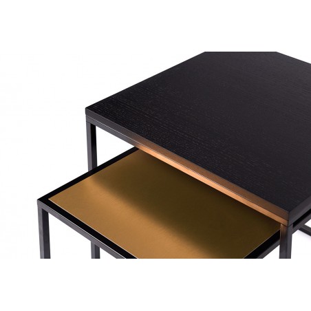 Side table FOREST Nesting | Black oak