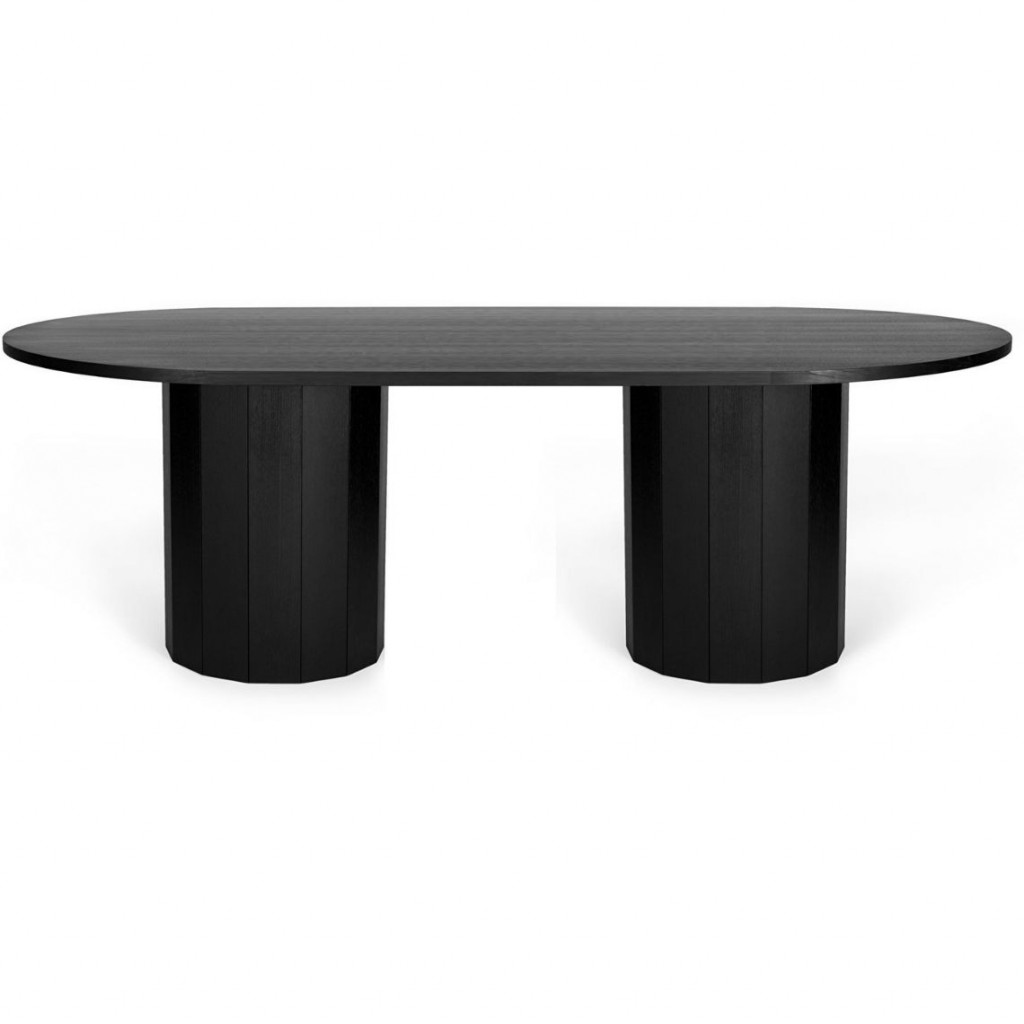 Ilgas valgomojo stalas Revolve Juodas Ąžuolas | valgomojo-stalai | NMF Home