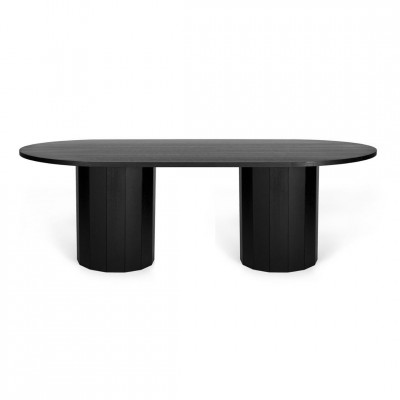 Ilgas valgomojo stalas Revolve Juodas Ąžuolas | valgomojo-stalai | NMF Home
