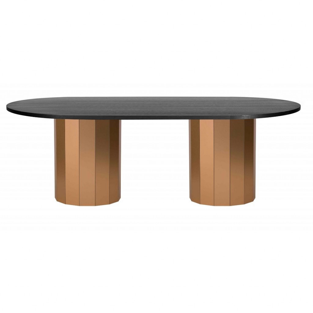 Long dining table Revolve Black/Varis oak Long dining table Revolve Black/Varis oak