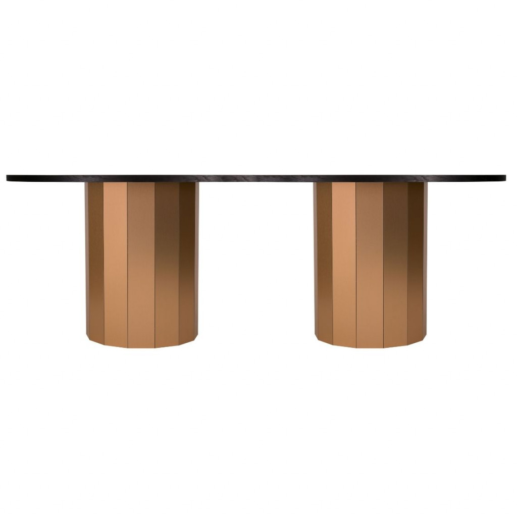 Long dining table Revolve Black/Varis oak Long dining table Revolve Black/Varis oak