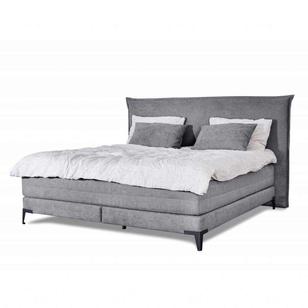 Bed with mattress Sunny | Grey