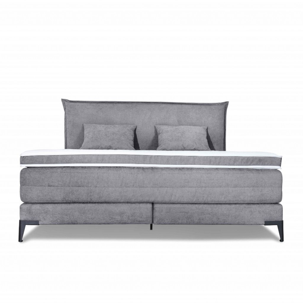 Bed with mattress Sunny | Grey