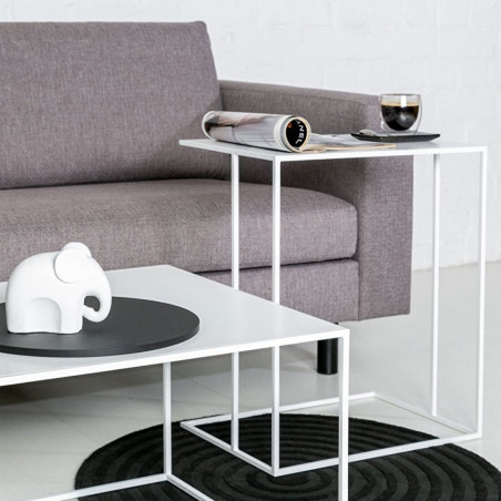 Prie sofos platus SILENCE staliukas Baltas | soniniai-staliukai | NMF Home