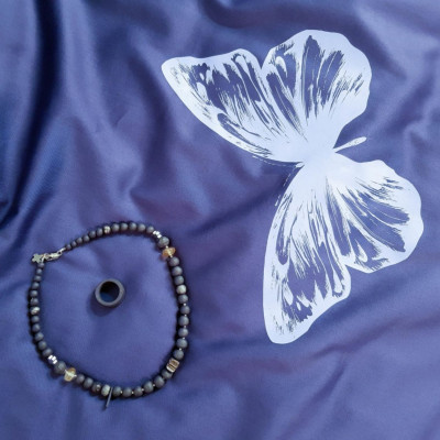ENIGMA Denim Butterflies Bed linen covers set