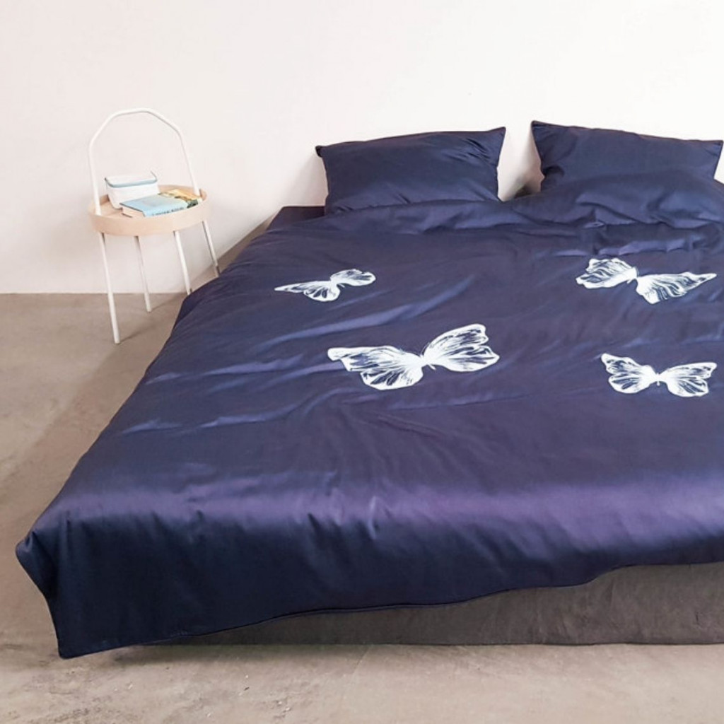 ENIGMA Denim Butterflies Bed linen covers set ENIGMA Denim Butterflies Bed linen covers set