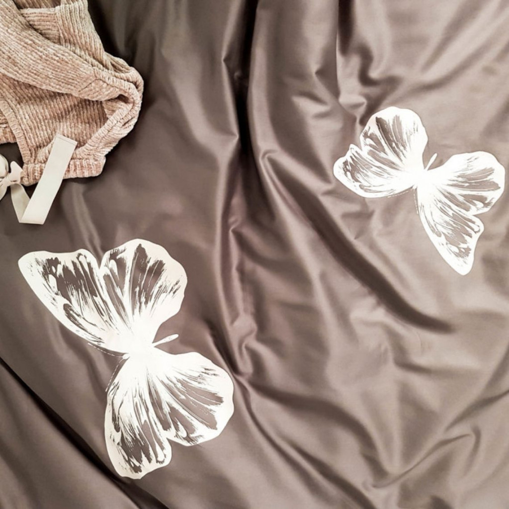 Bed linen covers set ENIGMA Mocca Butterflies Bed linen covers set ENIGMA Mocca Butterflies