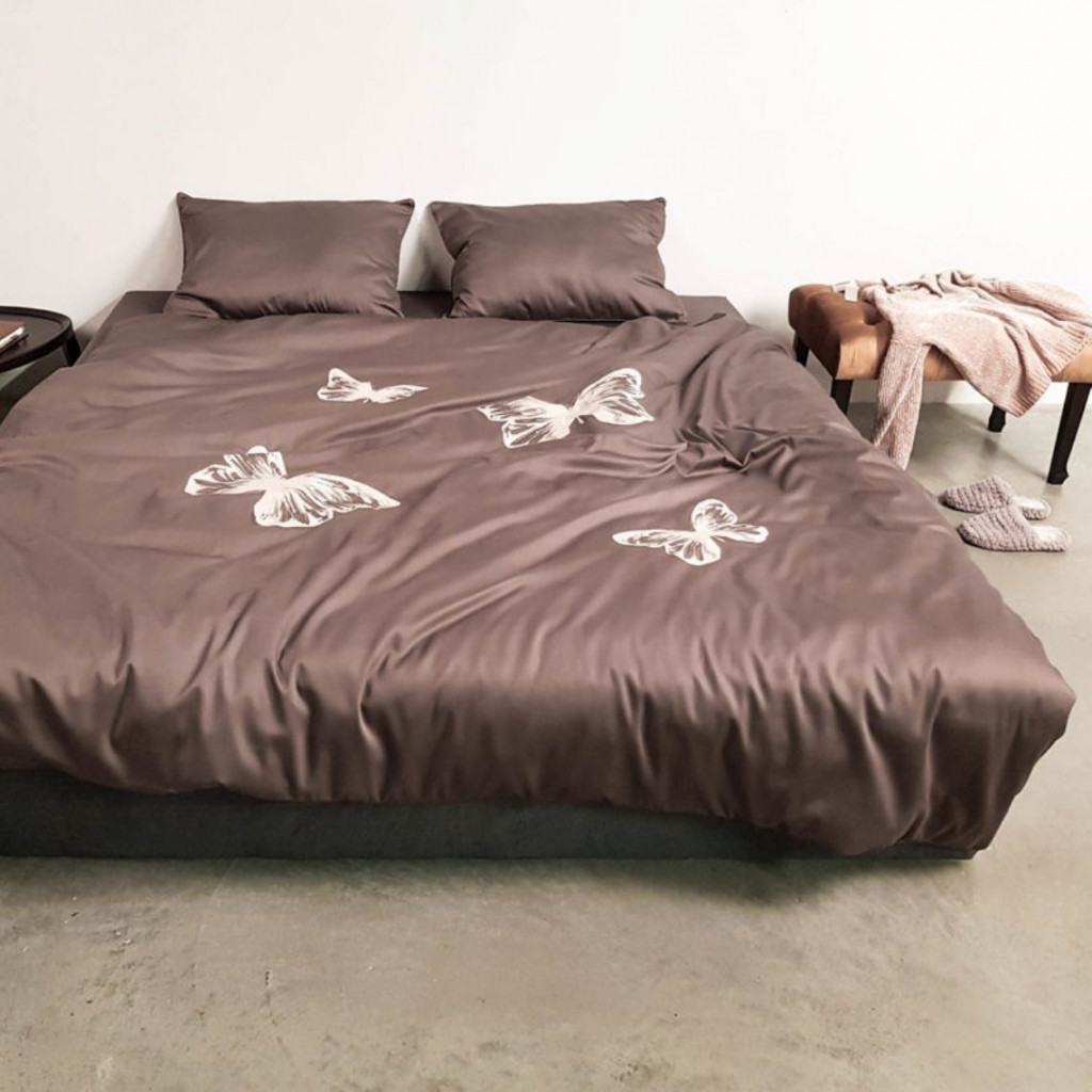 Bed linen covers set ENIGMA Mocca Butterflies Bed linen covers set ENIGMA Mocca Butterflies