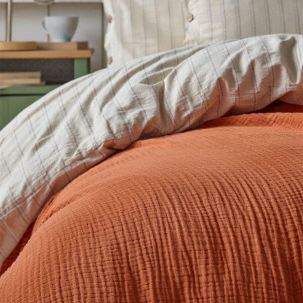 Bedspread MUSLIN Red | Red