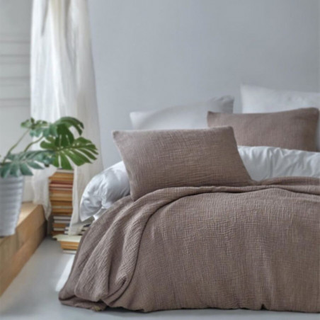 Bedspread MUSLIN Cappuccino | Cocoa
