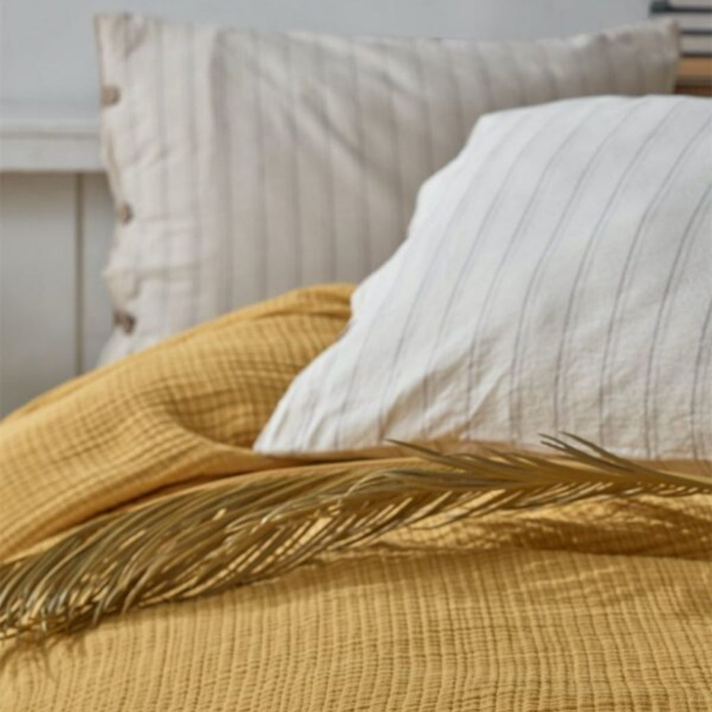Bedspread MUSLIN Yellow | Yellow Bedspread MUSLIN Yellow | Yellow
