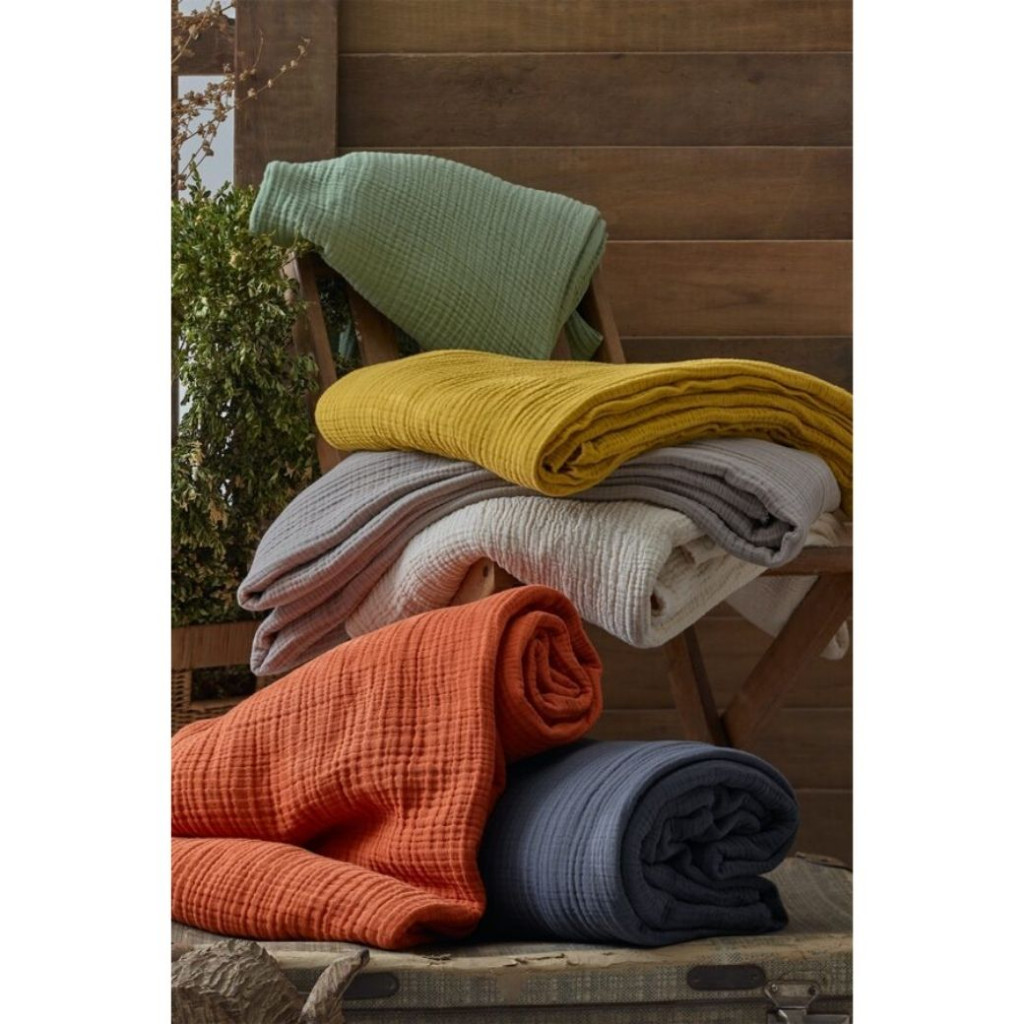 Bedspread MUSLIN Yellow | Yellow Bedspread MUSLIN Yellow | Yellow
