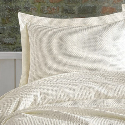 Bedspread with pillowcases VIRA Cream | Cream
