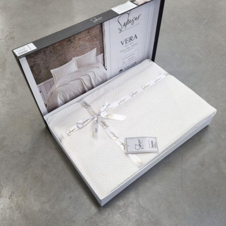 Bedspread with pillowcases VIRA Cream | Cream
