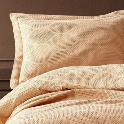 Bedspread with pillowcases VIRA Beige | Yellow
