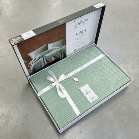 Bedspread with pillowcases VIRA Green | Green