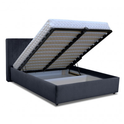 Bed with mattress Maja 2 | Dark blue