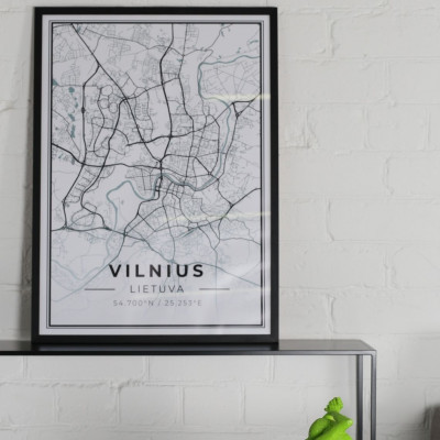 Miesto žemėlapis Vilnius