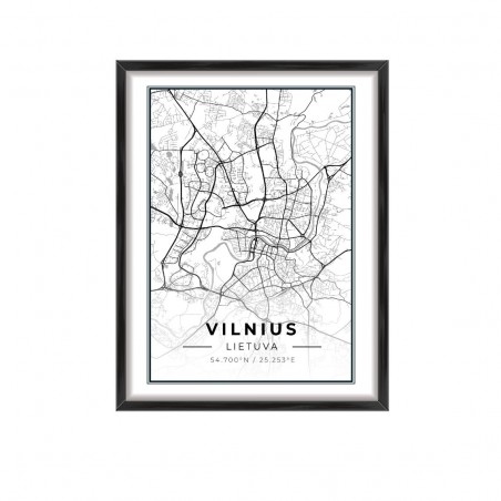 Miesto žemėlapis Vilnius | paveikslai | NMF Home