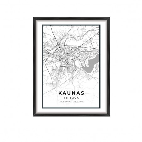 Miesto žemėlapis Kaunas | paveikslai | NMF Home