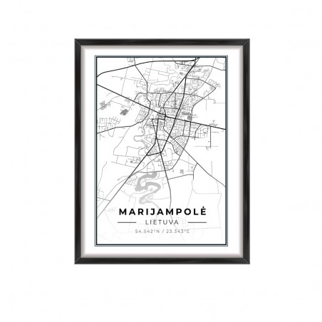 Miesto žemėlapis Marijampolė | paveikslai | NMF Home