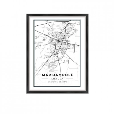 Miesto žemėlapis Marijampolė | paveikslai | NMF Home