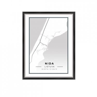 Miesto žemėlapis Nida