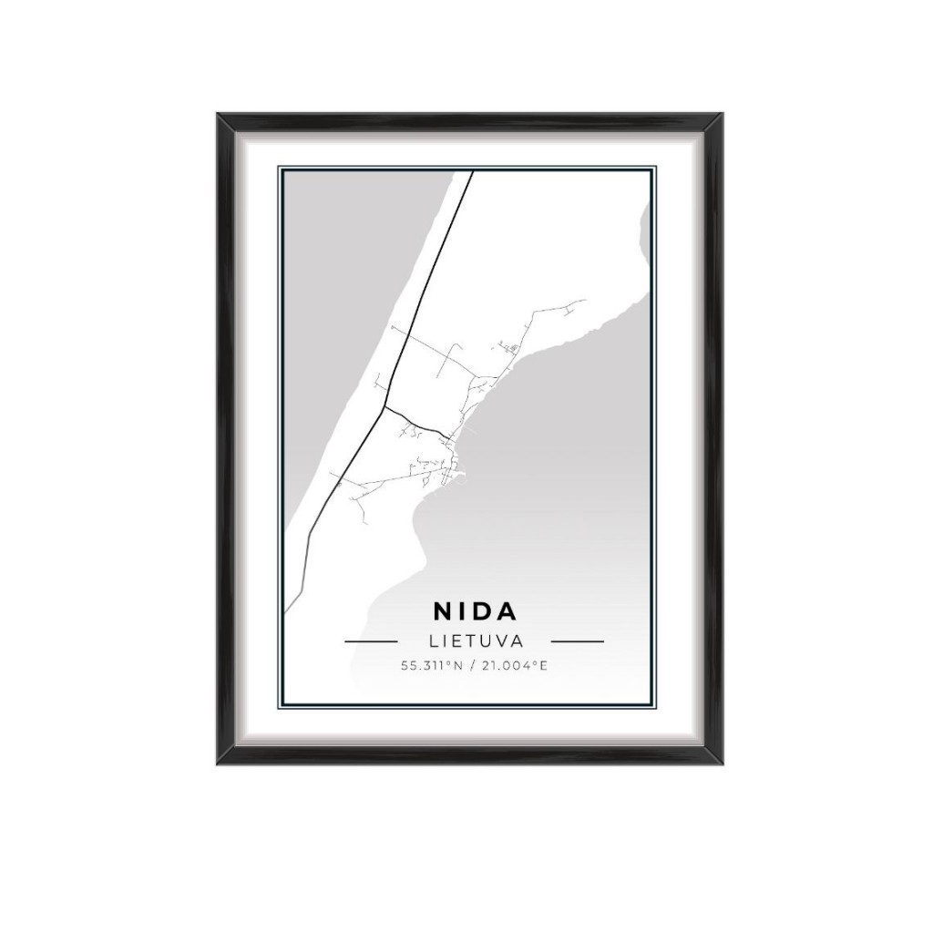 City map Nida City map Nida