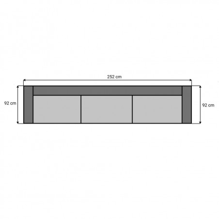 Sofa Riga PLUS 3-seater | Black