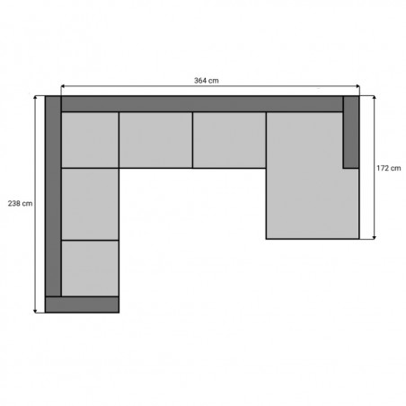 Sofa Street 2H3D | Light grey