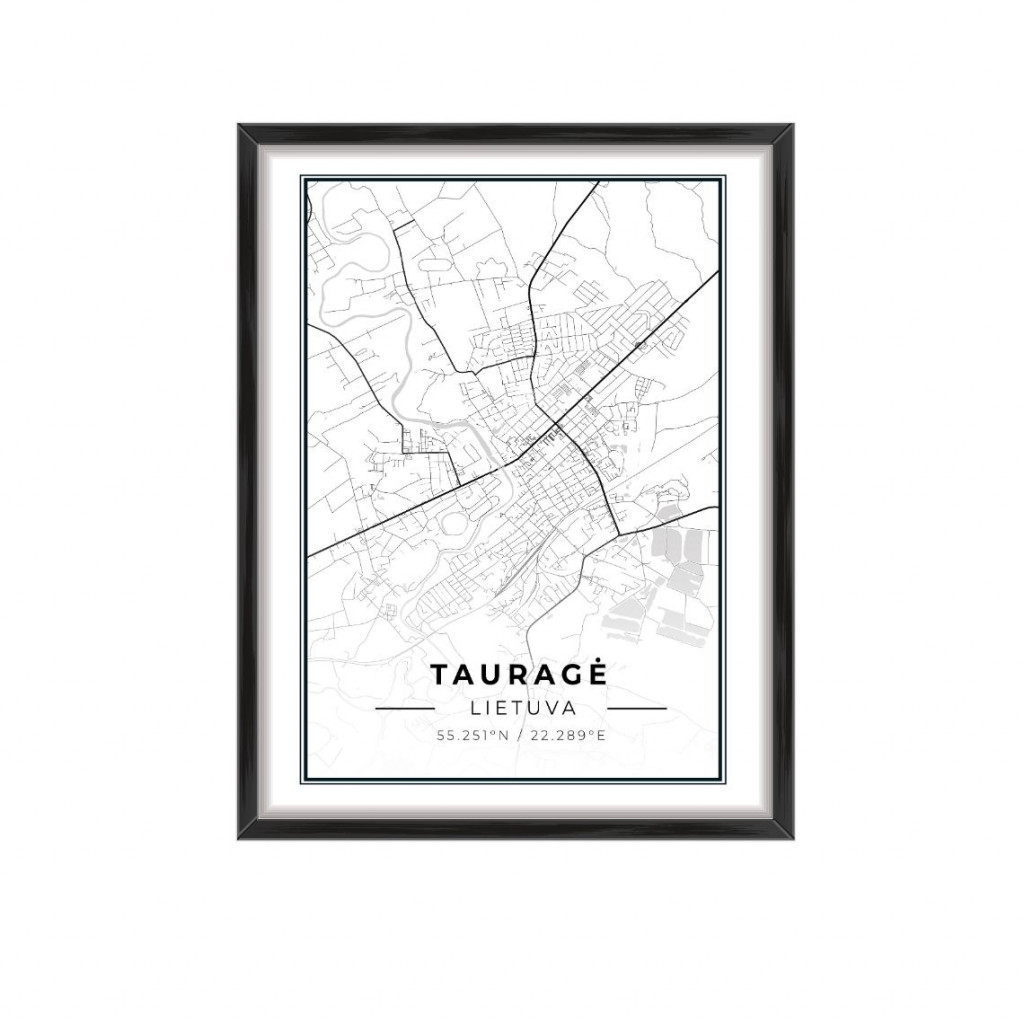 Miesto žemėlapis Tauragė | paveikslai | NMF Home