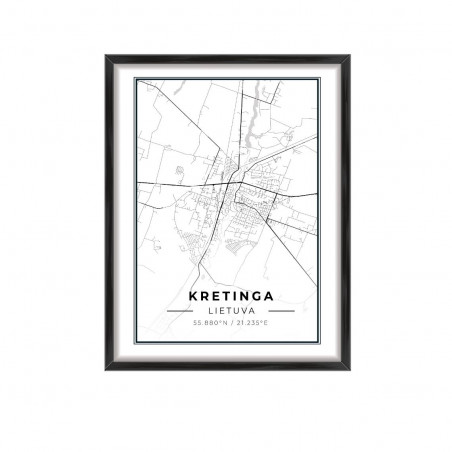 Miesto žemėlapis Kretinga | paveikslai | NMF Home