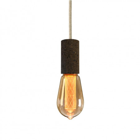 Pendant luminaire Cork Soil | Natural Linen