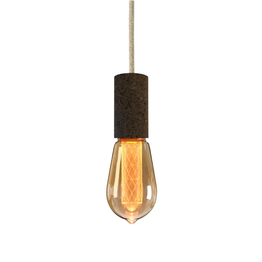Pendant luminaire Cork Soil | Natural Linen