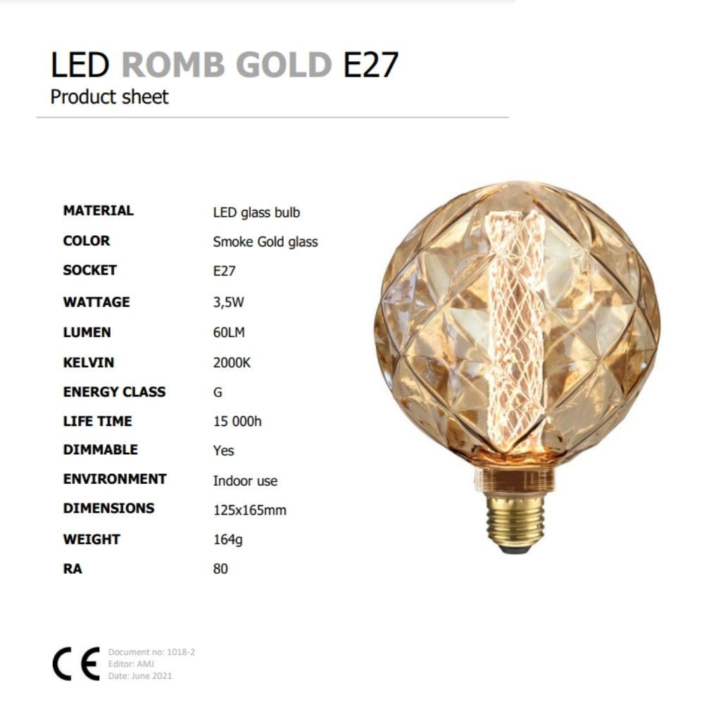 Piekaramais gaismeklis Cork Soil | Copper