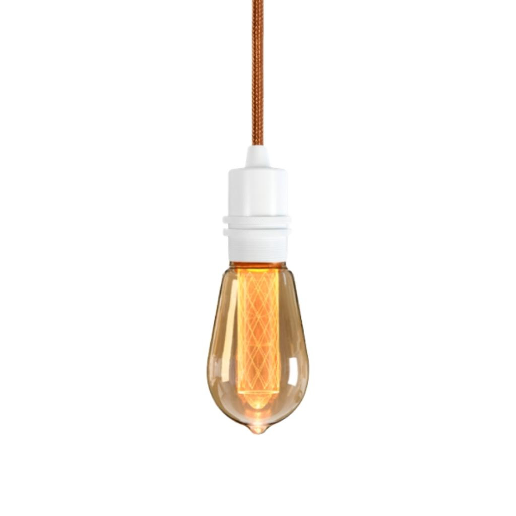Piekaramais gaismeklis Bolt Balts | Copper