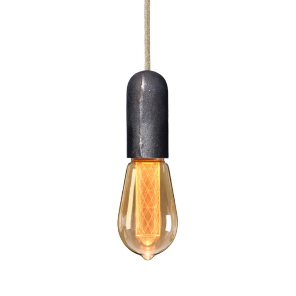 Pendant luminaire Base Iron | Natural Linen