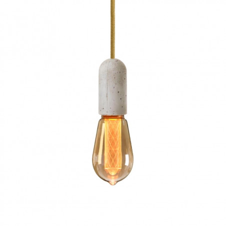 Pendant luminaire Base Concrete | Thin Gold Crown