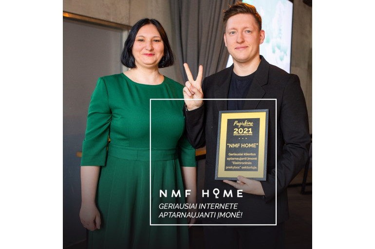 NMF HOME pelnė geriausio aptarnavimo nominaciją